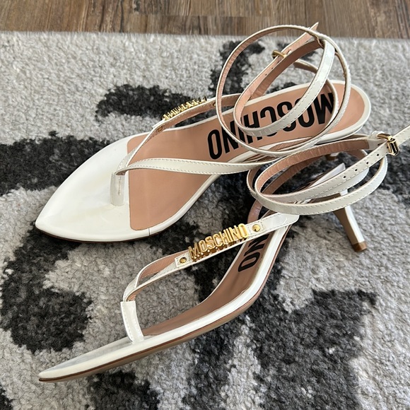 Brand New MOSCHINO kitten heel sandals - Picture 4 of 5